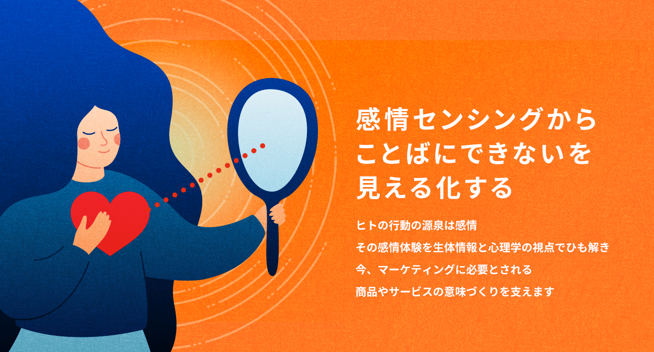 感情センシングからことばにできないを見える化する ヒトの行動の源泉は感情その感情体験を生体情報と心理学の視点でひも解き今、マーケティングに必要とされる商品やサービスの意味づくりを支えます