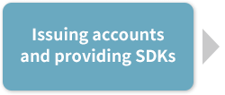 Issuing accounts and providing SDKs